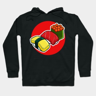 Three Type Yummy Sushi Hoodie